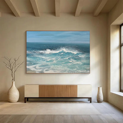 Dynamic Ocean Waves - Energetic Bathroom Art DLZ025