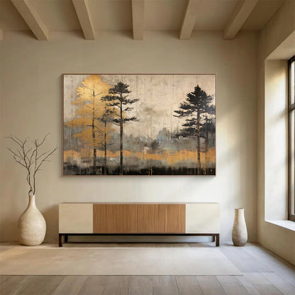Golden Forest Mist - Rustic Living Room Charm DLZ106