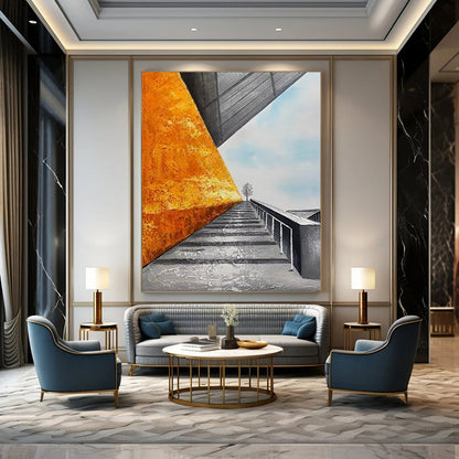 Custom Hand-Painted Abstract Masterpieces for Bedroom & Living Room DTP281