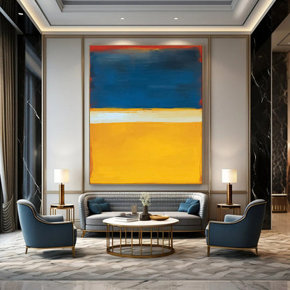 Organic & Harmonious Custom Hand-Painted Abstract Painting for Dining Room & Bar LargeART1945