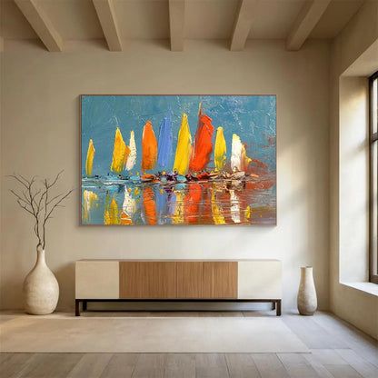 “Harmonious Impulses” Grand Abstract Mural for Hallway & Bedroom DKH254