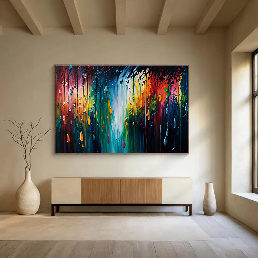 Memorable Original Vast Textured Hand - Painted Abstract Canvas for Lasting Impressions DKH867
