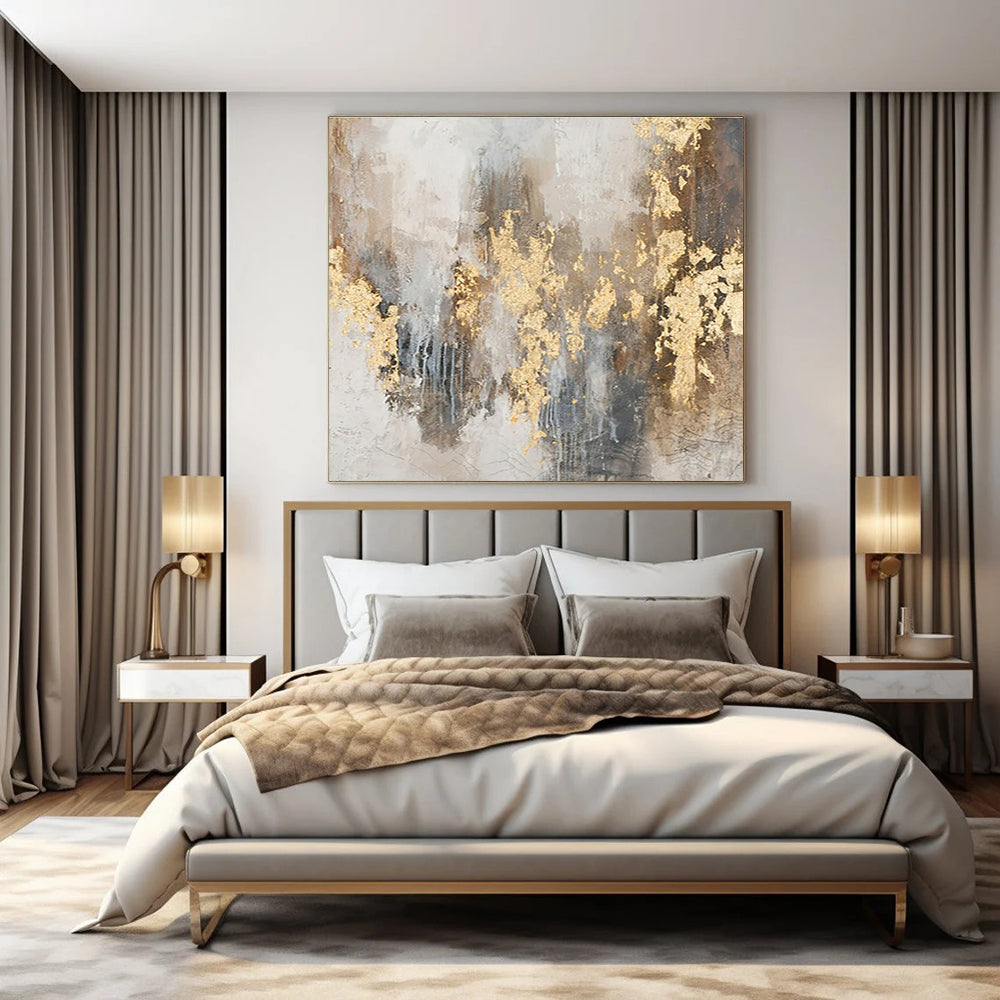 Hand-Painted Bespoke Abstract Canvas for Hallway & Hotel LargeART1471
