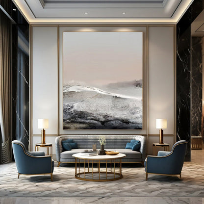Hand-Painted Big Custom Abstract Art: Textures to Transform Your Space DTP178