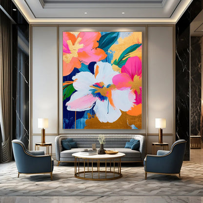 Custom Abstract Art: Large Dimensions, Textured Excellence for Dining Room & Hotel DTP284
