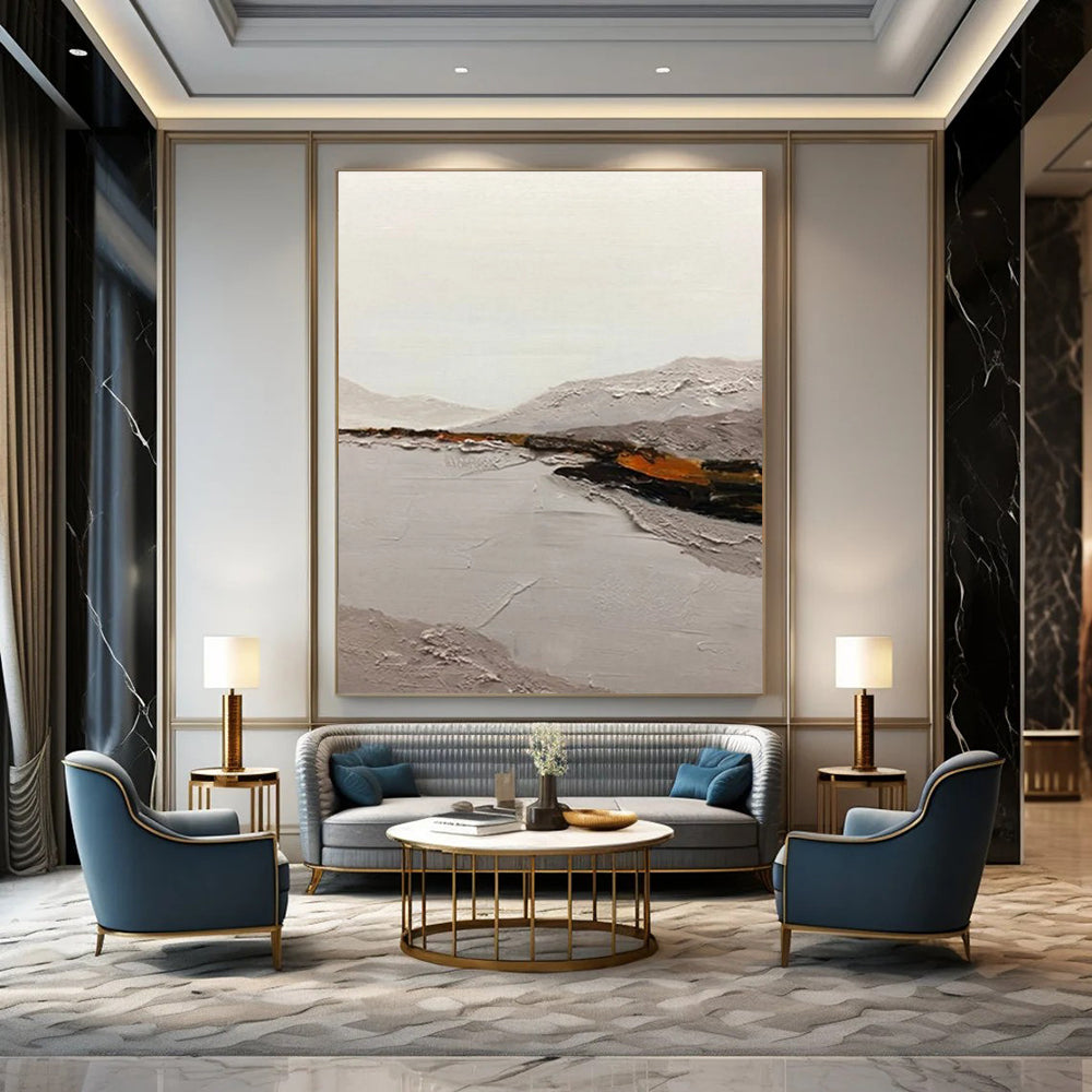 Custom Hand-Painted Abstract Paintings for Dining Room & Bar DTP401