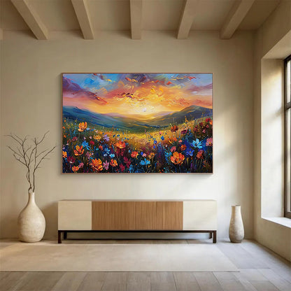 Accentuating Original Large - Sized Textured Hand - Painted Abstract Painting for Emphasized Spaces DKH837