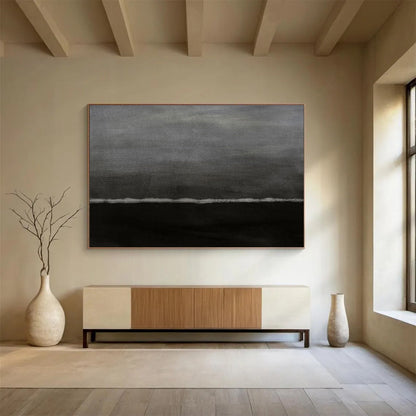 Majestic Hand - Painted Textured Abstract Canvas for Office & Entryway DKH598