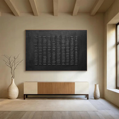 Custom Hand - Painted Giant Abstract Canvas for Office & Dining Room DKH089