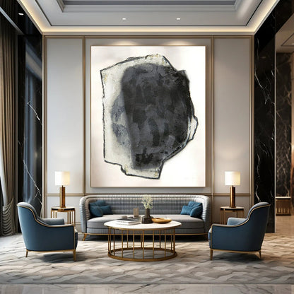 Gigantic-Sized Hand-Painted Abstract Wall Mural for Restaurant & Outdoor Patio LargeART2252