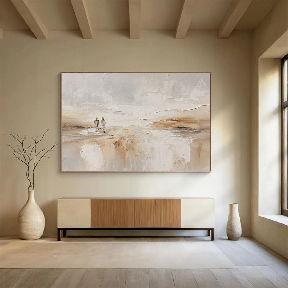 Serene Beach Walk Abstract - Romantic Bedroom Escape DLZ080