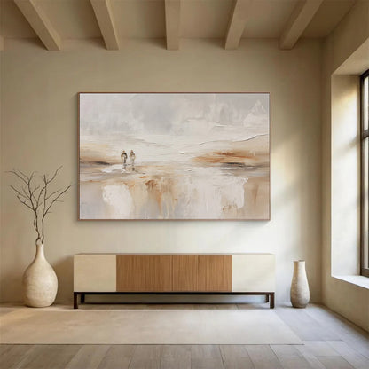 Serene Beach Walk Abstract - Romantic Bedroom Escape DLZ080