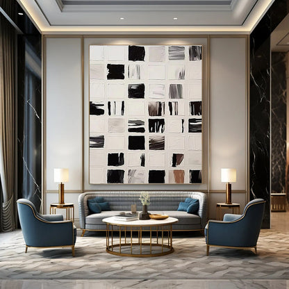Artfully Curated Hand - Crafted Textured Canvas Art for Bedroom & Bar DKH1133