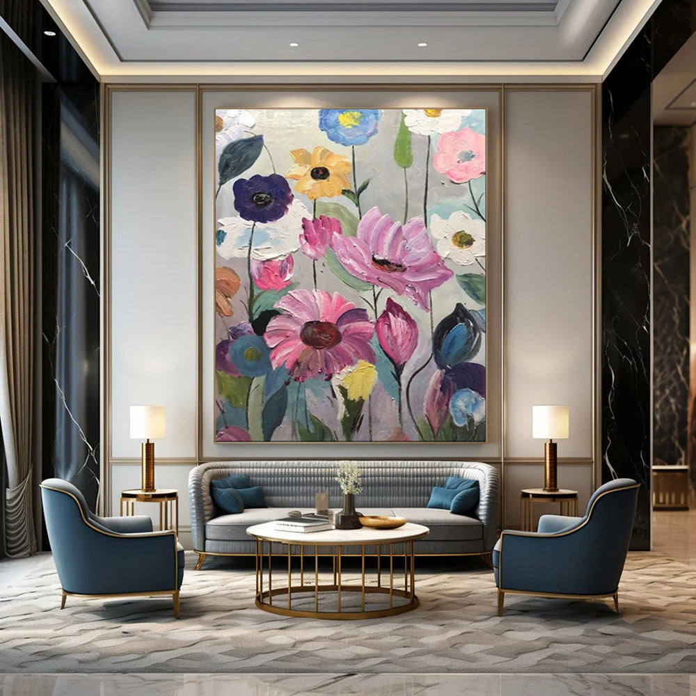 Large-Scale Textured Abstract Wall Art for Bedroom & Hallway LargeART2099