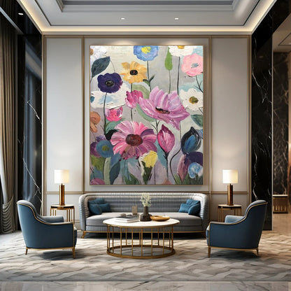 Large-Scale Textured Abstract Wall Art for Bedroom & Hallway LargeART2099