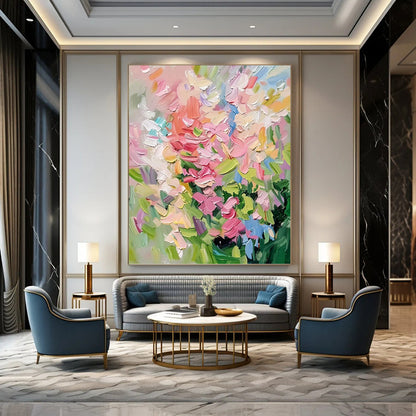 Dynamic Hand - Painted Textured Abstract Painting on Canvas for Living Room & Office DKH1403