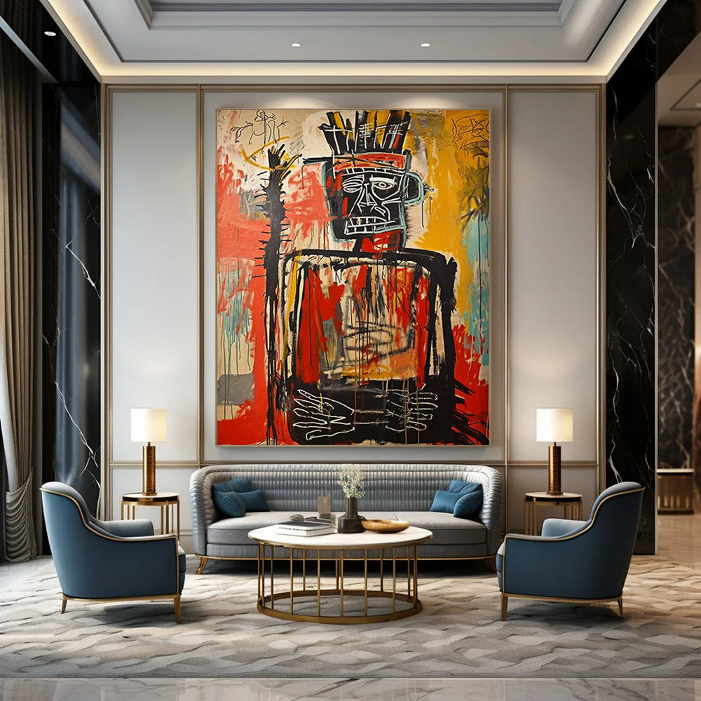 Golden Enigma: Titanic - Scale Hand - Painted Textured Custom Abstract Artwork for Bar and Entryway DTP108