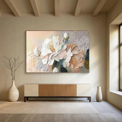 Grandiose Hand - Painted Textured Abstract Mural for Ambiance Creation DKH713