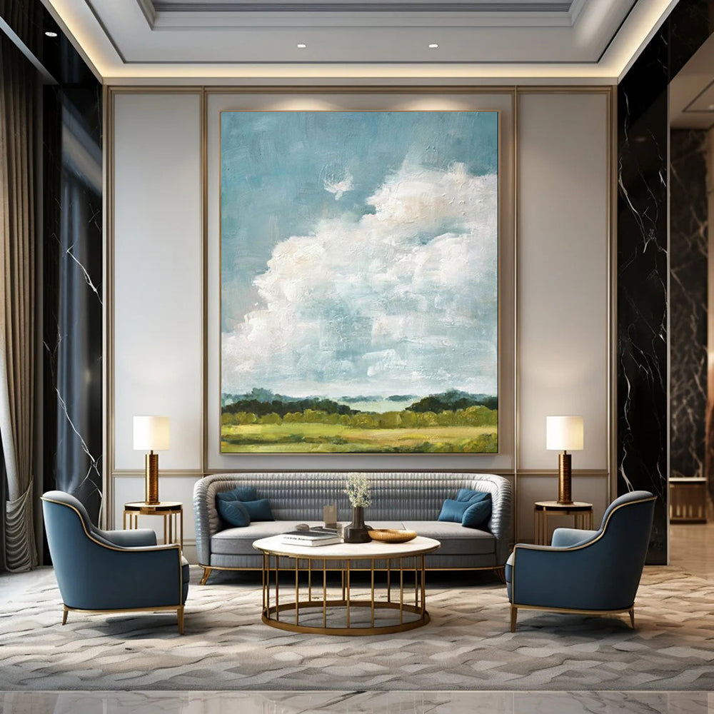 Oversized Custom Hand-Painted Abstract Art for Bar & Hotel LargeART1878