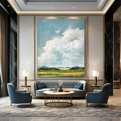 Oversized Custom Hand-Painted Abstract Art for Bar & Hotel LargeART1878