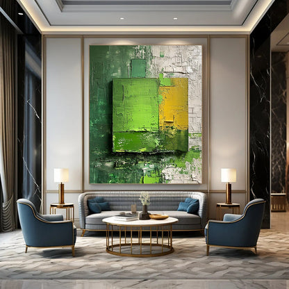 Enormous Hand - Painted Custom Abstract Gem for Bedroom and Dining Room DTP030