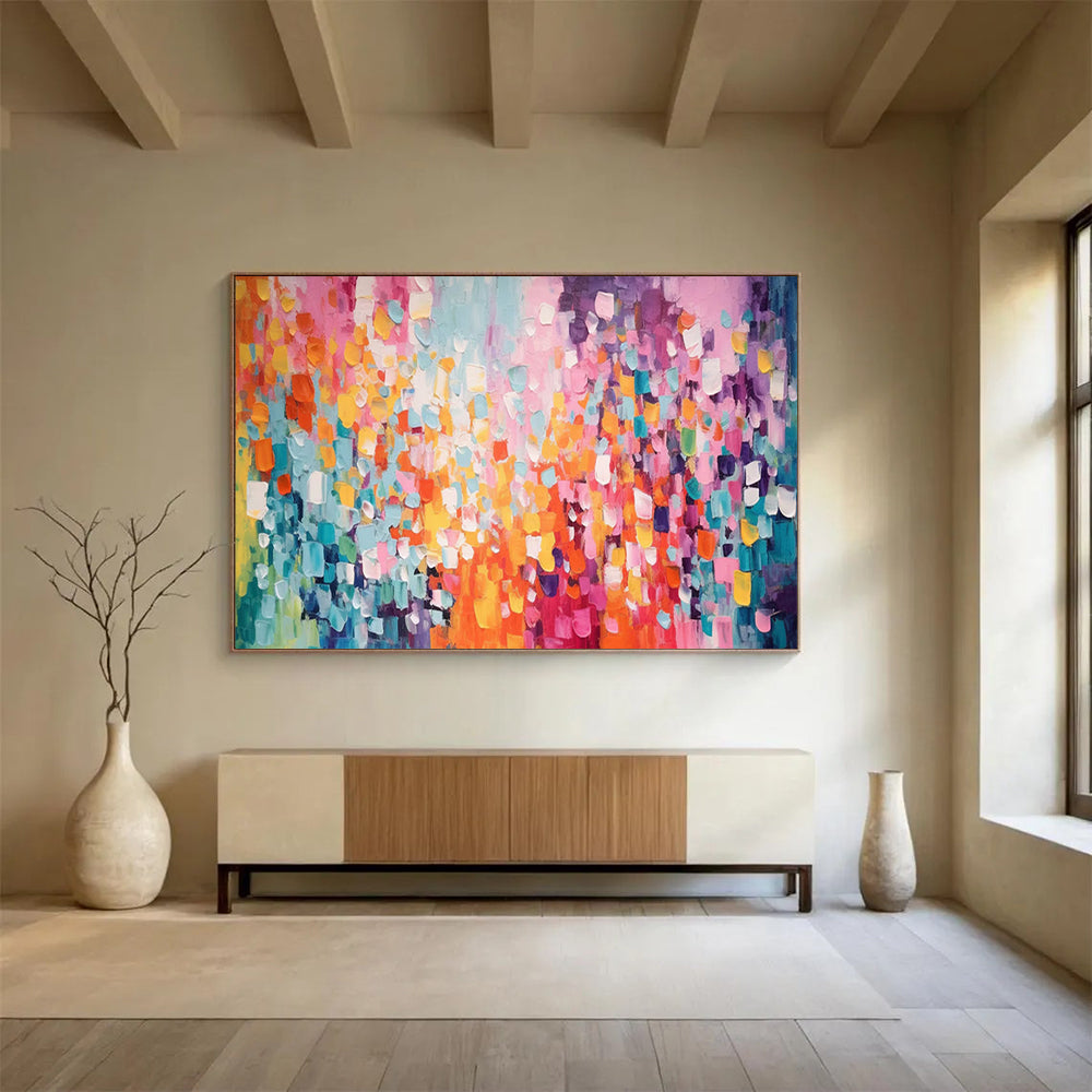 Colorful Dot Abstract: A Playful Celebration of Color DLZ158