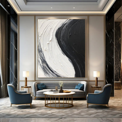 Custom Textured Abstract Art for Living Room & Hallway DTP376