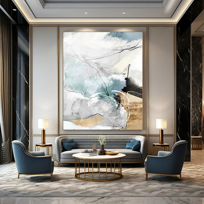 Mysterious Hand - Painted Textured Abstract for Bedroom & Hallway DKH1337