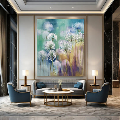 Enormous Hand - Painted Custom Textured Abstract Artwork for Bedroom & Hallway DKH1032