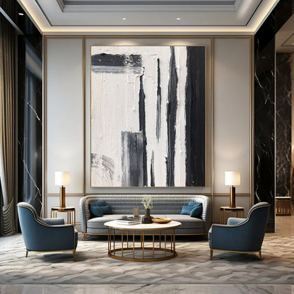 Large Custom Abstract Paintings with Textured Details for Bedroom & Office DTP367