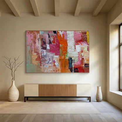 Large - Sized Abstract Canvas for Bedroom & Dining Room DKH375