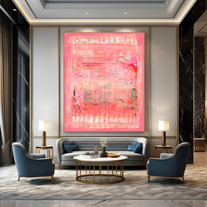 Oversized Custom Hand-Painted Abstract Art for Bar & Hotel LargeART1826
