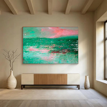 Grand - Scale Abstract Painting for Entryway & Living Room DKH398