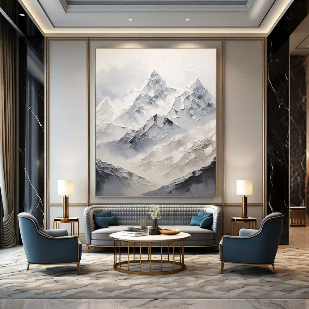 Trendily Gigantic Hand - Painted Textured Abstract Painting for Club & Lounge DKH1248