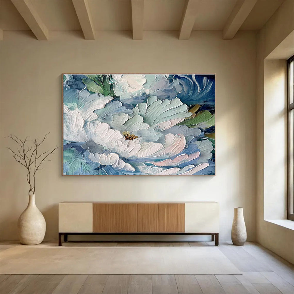 Grand Hand - Painted Abstract Textured Wall Mural for Interior Transformation DKH675