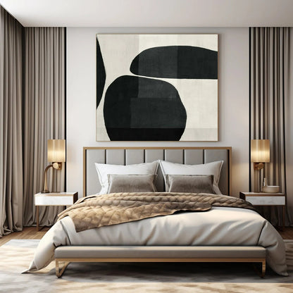Hand-Painted Personalized Abstract Canvas for Dining Room & Hotel Business Lounges LargeART1448