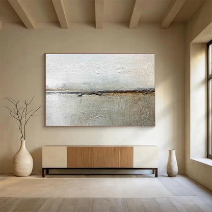 Hand - Painted Large Textured Abstract Wall Mural for Elegant Touches DKH754