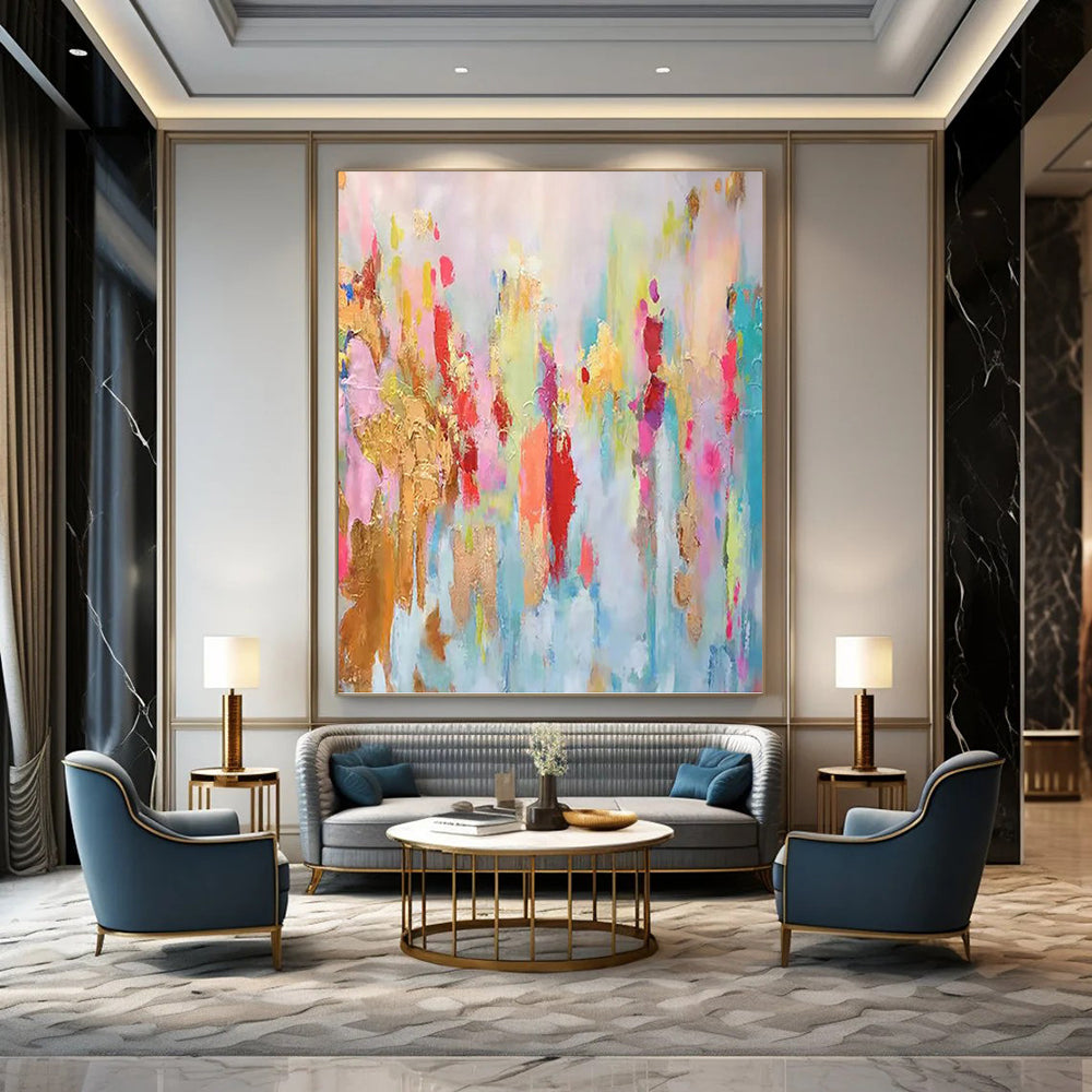 Joyful Hand - Painted Textured Abstract for Bedroom & Bar DKH1340