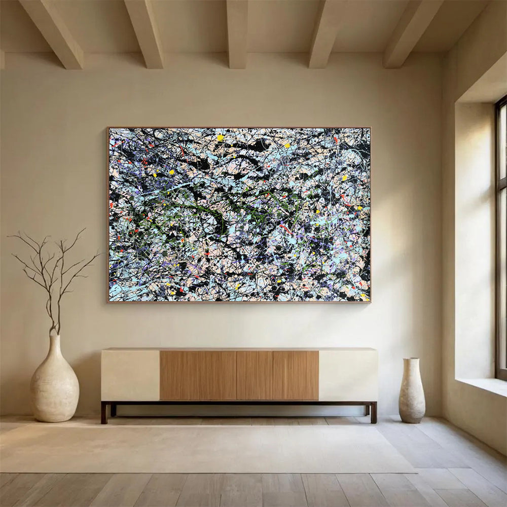 Alluring Oversized Abstract Painting for Hotel Lobby & Hallway LargeART1590