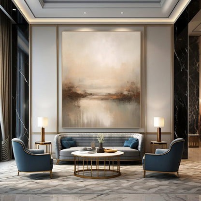 Unforgettable Colossal Hand - Painted Textured Abstract Painting for Exhibition Hall & Museum DKH1252