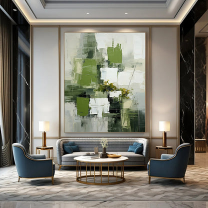 Vast Hand-Painted Abstract Art for Office & Entryway LargeART2264