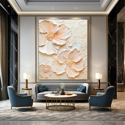 Assertive Hand - Painted Textured Abstract Canvas for Hallway & Office DKH1389