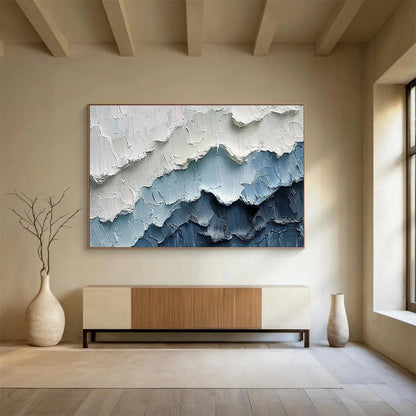 Tailored Oversized Abstract Canvas for Community Garden Pavilion DKH049