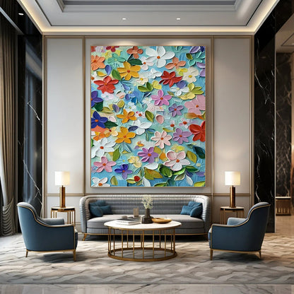 Massive Vertical Hand - Painted Custom Abstract Marvel (with Intricate Textures) for Hallway and Entryway DKH1551