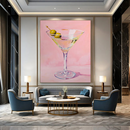 Modern & Stylish Hand-Painted Custom Abstract Painting for Office & Bar LargeART2016