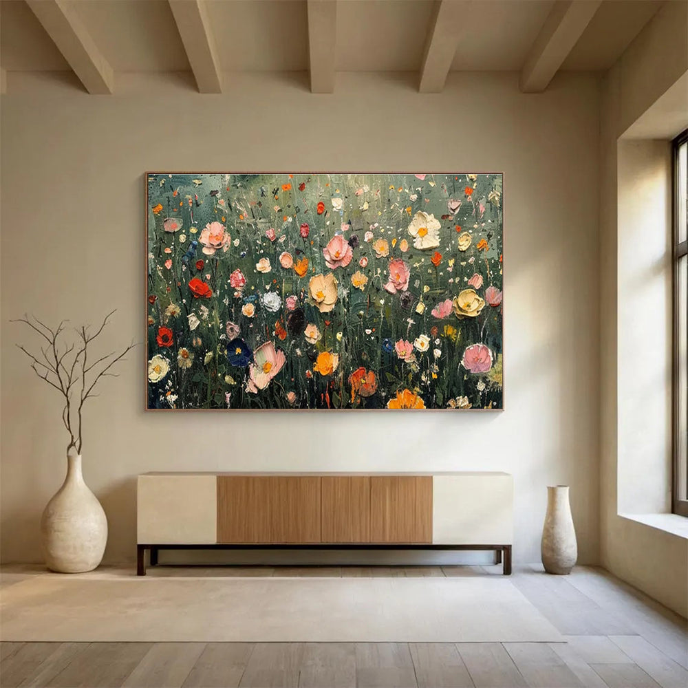 Oversized Original Textured Hand - Applied Abstract Artwork for Engaging Interiors DKH809