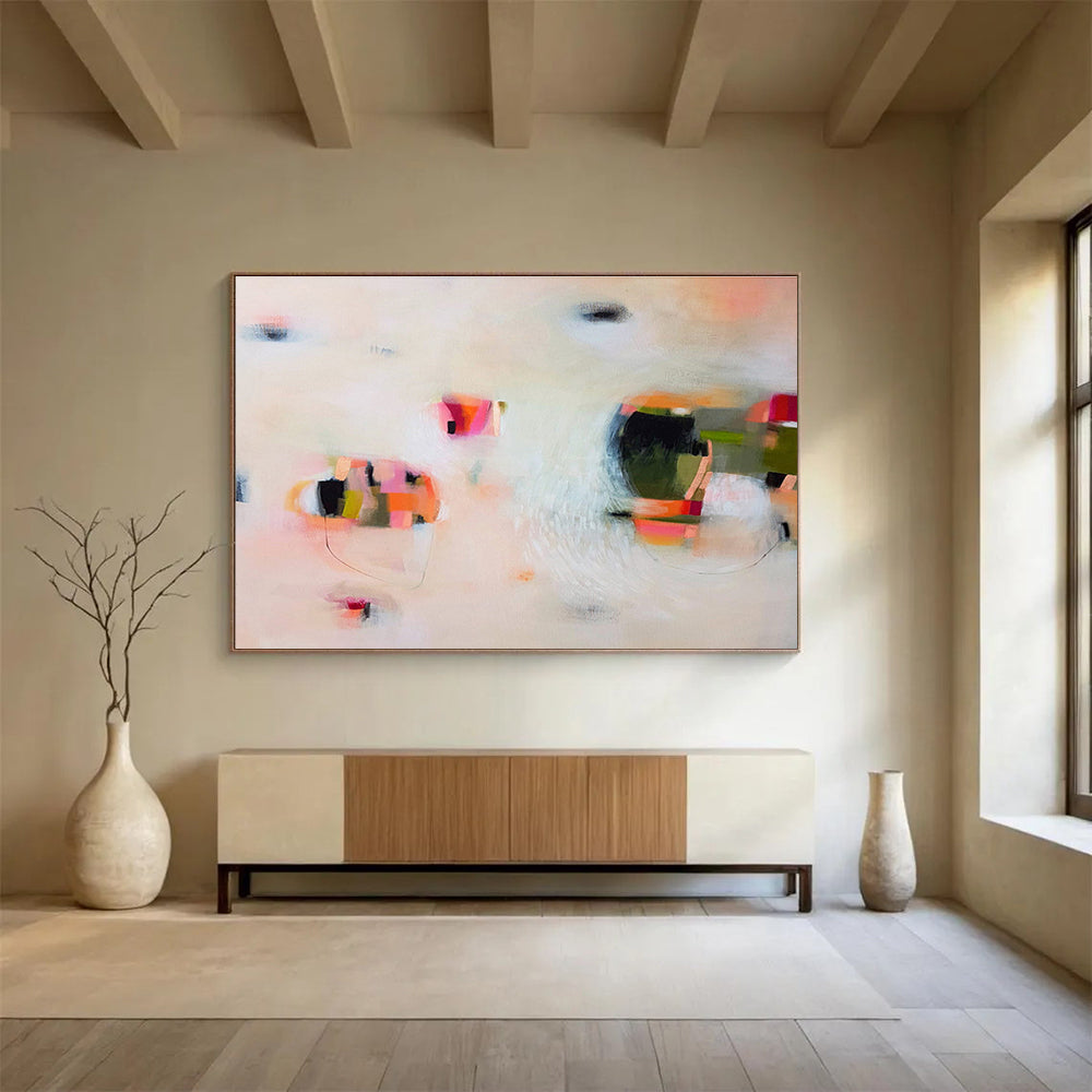 Made - to - Order Big Abstract Painting for Retail Boutique DKH034