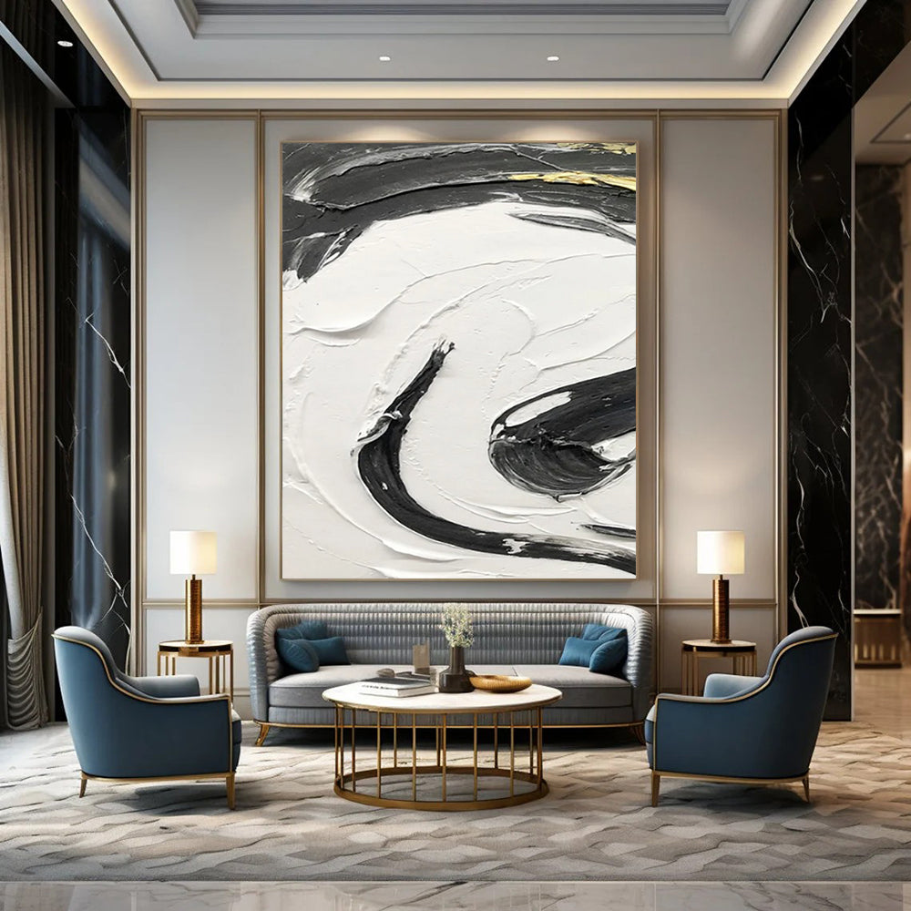 Big-Size Custom Abstract Artworks for Hotel & Entryway DTP378
