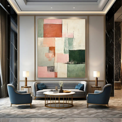 Huge Hand-Painted Abstract Canvases for Bedroom & Dining Room LargeART2299