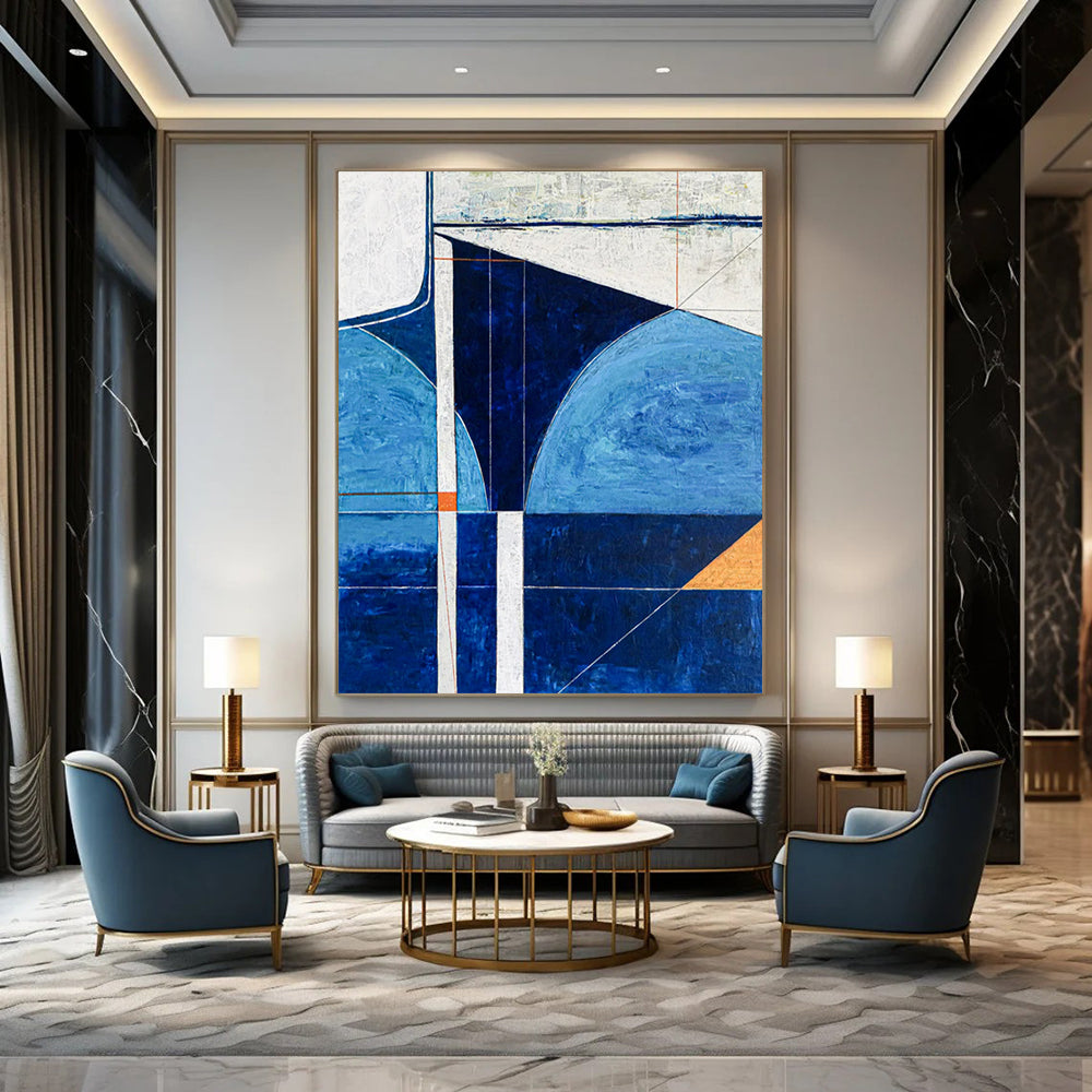 Enormous-Sized Hand-Painted Abstract Installations for Living Room & Hotel LargeART2372